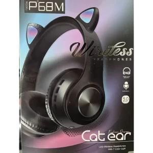 Auriculares inalambricos oreja de gato P68M