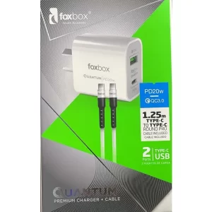 Cargador foxbox tipe c 2ports